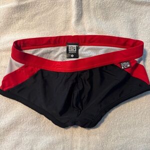 Cellblock 13 Black Swim Trunk - Small
